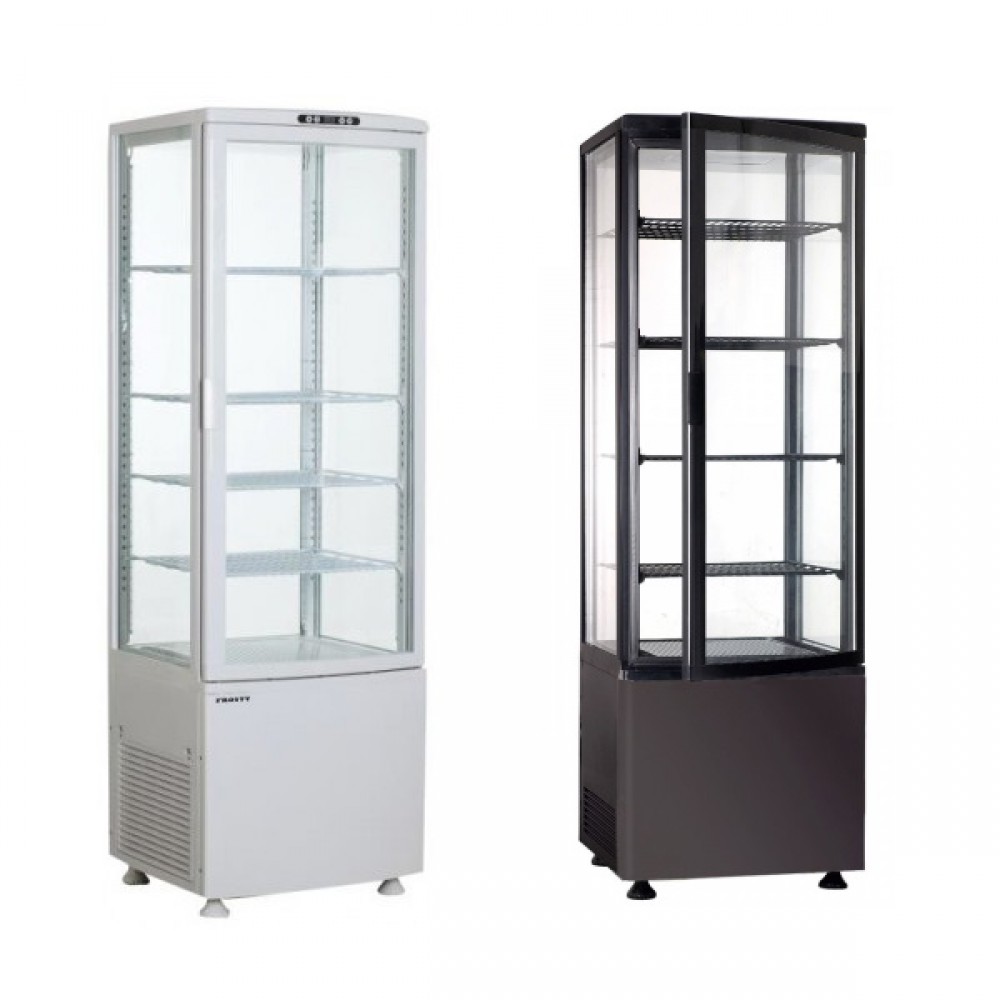 Шафа холодильна FROSTY FL218 чорний/білий